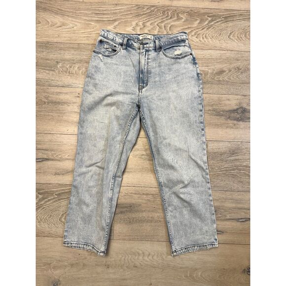 Abercrombie & Fitch Curve Love Jeans 30/10 s Ankle Straight - Picture 1 of 7